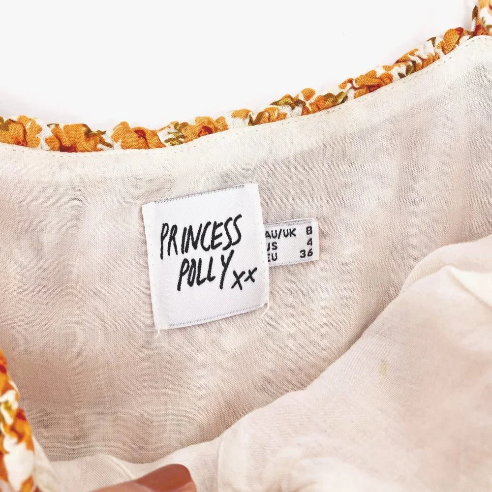 Princess Polly yellow orange